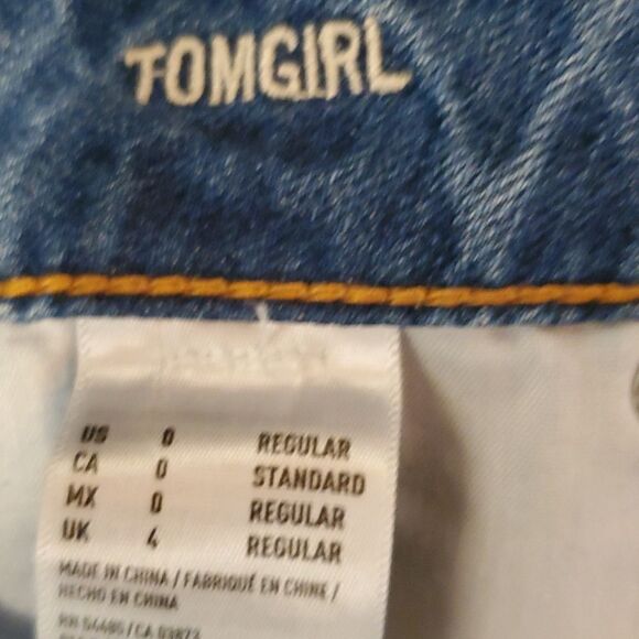 American Eagle Outfitters tomgirl distressed jeans size 0 - Picture 10 of 10